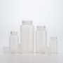   500ml HDPE széles-szájú üveg. HDPE üveg, PP kupak nagyon jó kémiai ellenállású enélkül a betét. áttetsző , steril, 100/doboz