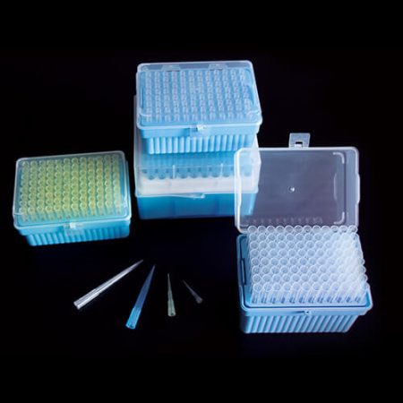 200?l Universal Pipet Tips, PP,l Racked, Sterile, DNase & RNase Free, Yellow, 96 Pieces/Rack, 10 Racks/Pack, 10 Packs/Case