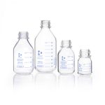   DURAN® Labor folyadéküveg GL 45, átlátszó, Pressure plus+ nyomásálló, Protect+ védőbevonatos (PA12), védő kupakkal, 250 ml  csomag / darab  10