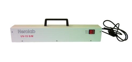 UV-Analysis-kézi lámpa 220-240 V, UV-4+4 BLB, 2 x 4 Watt, 365 nm Black Light
