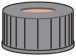   LLG-Screw cap N 20 black, center hole, Butyl red/PTFE grey, Hardness: 55° shore A,