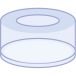   PE-Caps N 11, clear for sample vials N 11 with crimp top, pack of 100