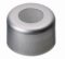   LLG-Aluminium crimp cap N 8, silver, center hole, pack of 100pcs