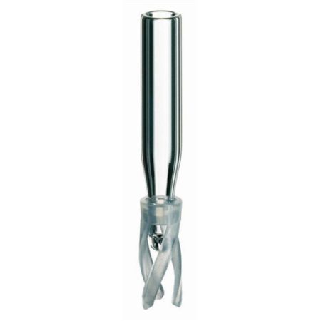LLG-Insert 0,1ml for small opening, O.D.: 5mm, outer height: 29 mm, clear, with assembled spring pack of 100pcs