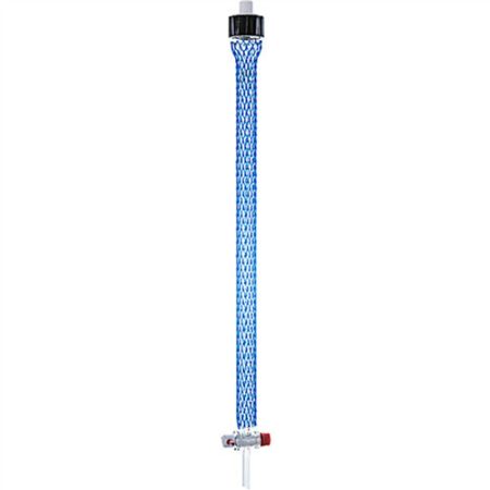 Flash chromatography column, glass complete with adaptor, PTFE valve length: 400 mm, ID: 20 mm