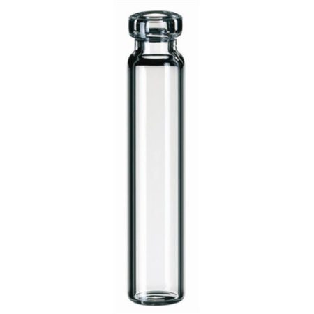 LLG-krimpes nyak kis üveg ND 8, 0.7 ml OD 7 mm, külső szélesség. 40 mm, barna, lapos alj, csomag: 100