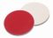   LLG LLG-Silicone white.PTFE red, Hardness. 40? shore A, Thickness. 1.0mm, pack of 100