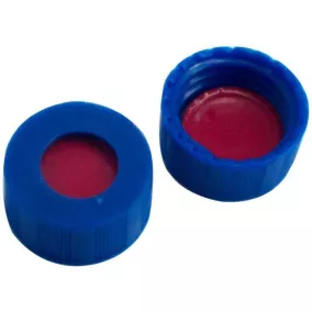   LLG-10 mm-es kombinált tömítés: PP menetes kupak, fekete, középső furat, 10-425 menet. Fehér/PTFEkék szilikon, 55° Shore A keménység, 1,5 mm, hasított, 100 db-os csomag