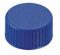   LLG-Screw caps N 9, blue PP, closed top, Silicone white/PTFE red, hardness: 40° shore A,thickness:1.0 mm,pack of 100