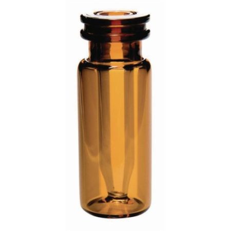 LLG-Crimp Neck Vials N 11 O.D.: 11.6mm,outer height: 32mm,amber,flat bottom, w.integrated Insert 0.2 mL, conical,pack of 100pcs