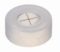  LLG-Snap ring caps N 11, transparent PE, center hole ,Silicone white/PTFE blue, cross-slitted, Hardness: 45° shore A,