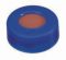   LLG-Snap ring caps N 11, PE, blue, center hole Red Rubber/PTFE colourless, Hardness: 65° shore A, Thickness: 1.0 mm pack of 100pcs