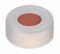   LLG-Snap ring caps N 11, PE transparent,center hole,red rubber/TEF colourless, hardness: 45° shore A, thickness: 1.0 mm