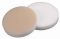   LLG-Septa N 22 Silicone natural/PTFE beige, Hardness: 45° shore A, Thickness: 3.2 mm, pack of 100pcs