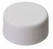LLG-Screw-caps N 24, white PP, closed top, pack of 100