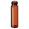  LLG-csavaros nyak kis üveg ND 24, 40 ml OD 27, 5 mm, külső szélesség. 95 mm, barna, lapos alj, csomag: 100