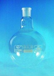 Round bottom flask 50 ml, NS19/26 Boro 3.3, w/o stopper
