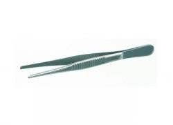 LLG-Forceps 160 mm, blunt/straight general use, stainless steel