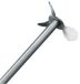   Impeller, Propeller type PL012 3 blades, blade: 80 mm, rod diam. 8 mm, length: 650 mm, stainless steel