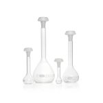   DURAN® Volumetric flask 20 ml, class B white graduation, with one graduation mark, polyethylene stopper, NS 10/19