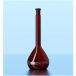   DURAN® Volumetric flask 2000ml,amber coloured class A,white graduation,batch certificate,one graduation mark,polyethylene stopper,NS 29/32