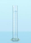   DURAN® Measuring cylinder 10 ml, class A batch certificate, blue graduation, main points ring graduation, hexagonal base