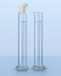   DURAN® Mixing cylinder 250 ml, class A batch certificate,blue graduation,hexagonal base main poits,ring graduation,NS29/32,plastic stopper