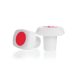 Plastic stopper PE, with red insert, NS 29/32