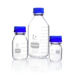   DURAN® GL 45 Laboratory glass bottle protect, plastic coated (PU), with screw cap and pouring ring (PP), 3500 ml