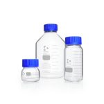   Laboratory glass bottle 30000 ml, amber DURAN® GLS 80, wide neck, with screw cap and pouring ring (PP)