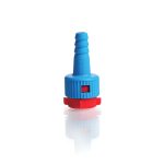   KECK Adapter KA, complete, red from glass thread RD 14 to hose connection plastic 9 mm