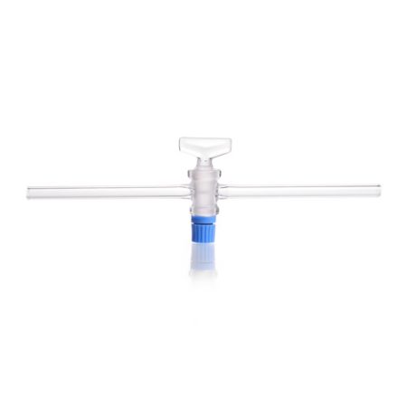 DURAN® Single way capillary stopcocks, complete with PTFE-key, bore 2,5 mm, NS 14.5