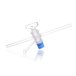   DURAN® Three-way capillary stopcocks, T-bore 4 mm, NS 18.8, complete with PTFE-key and 3 part retaining device