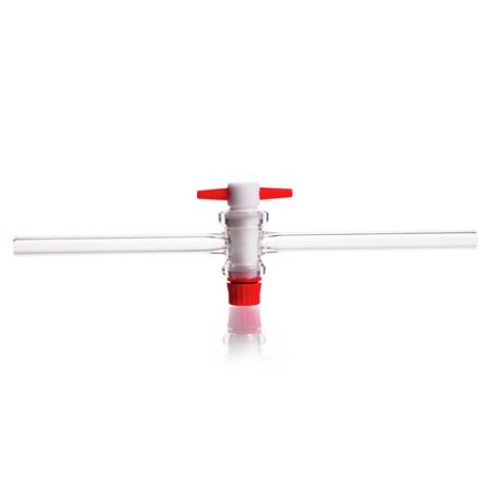 DURAN® Single way stopcocks, taper 1:5, with PTFE keys, bore 8 mm, NS 28