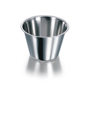 Bowl 100 ml, conical dia. 80 mm, height 35 mm, stainless steel