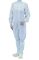   ASPURE Overall for cleanroom, white polyester, lateral zip, size M