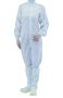   ASPURE Overall for cleanroom, white, polyester, lateral zip, size L