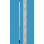   General purpose thermometers,enclosed form range -10 +50:1°C, red special filling resistant coloring, top with ring