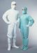   ASPURE Overall for cleanroom, green polyester, type 21212SG, size M
