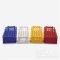   Test tube rack, detachable, PP for 55 tubes (5x11) with dia. 16mm, blue, 125 x 265 x 70 mm