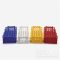   Test tube rack, detachable, PP for 21 tubes (3x7) with dia.30mm, blue, 125 x 265 x 90 mm