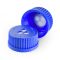   Membrane screw caps GL 25, PP/PTFE blue, for laboratory glass bottles, pore size 0.2 µm, pack of 5