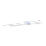   Glass bulb pipettes 8 ml, conformity certified blue print, accuracy class AS, batch certificate, batch certificate, 1 mark, pack of 6