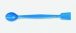   LLG-Macro Spoon Spatula 180mm, PP blue, flat end with knife edge pack of 25