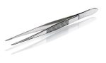 Tweezer 160 mm, sharp straight, nickel plated steel, 24 g