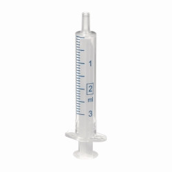Norm-Ject® disposable syringes 2 ml w. LUER connection, sterile, 2 parts, pack of 100