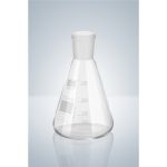   MEGSZŰNTErlenmeyer flask 250 ml height 140 mm, white graduated, wide neck,