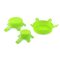 DURAN® Silicone lid set size S/M/L, green