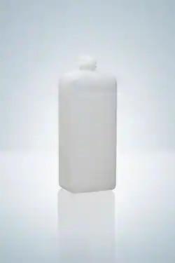 Narrow neck bottles 250 ml, square, PE-HD, natural height 159 mm, GL 25, 43x51 mm pack of 100