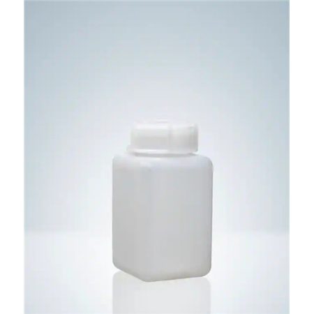 Wide neck bottles 30 ml, square, PE-HD, natural height 52 mm, GL 28, 35x35 mm pack of 10
